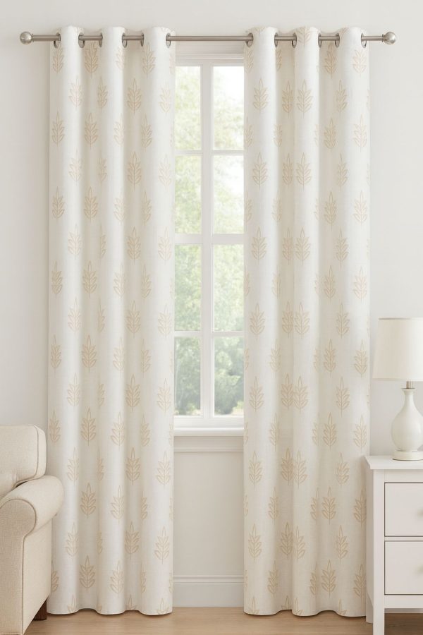SANJARR_ Linen Sheer Curtains Fab India Online_Fawn