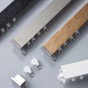 curtains tracks in different colors to match your interiors