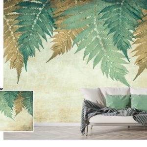 Tropical design custom printed wallpaper by Sanjar Furnishings in Bangalore