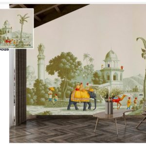 Tropical design custom printed wallpaper by Sanjar Furnishings in Bangalore"