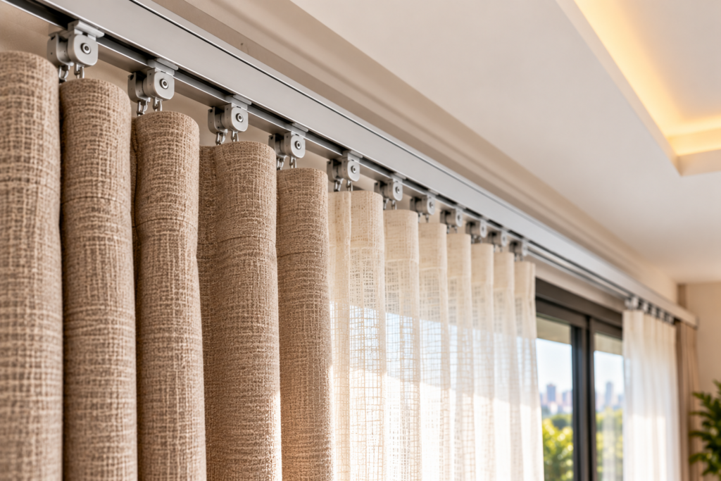 curtain tracks smooth movement bangalore