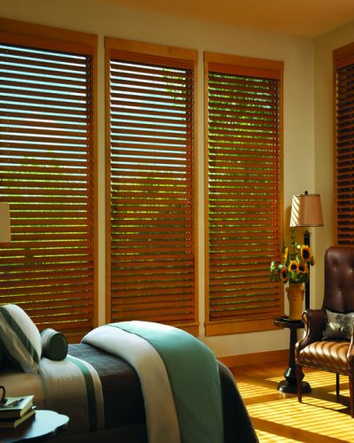wooden blinds